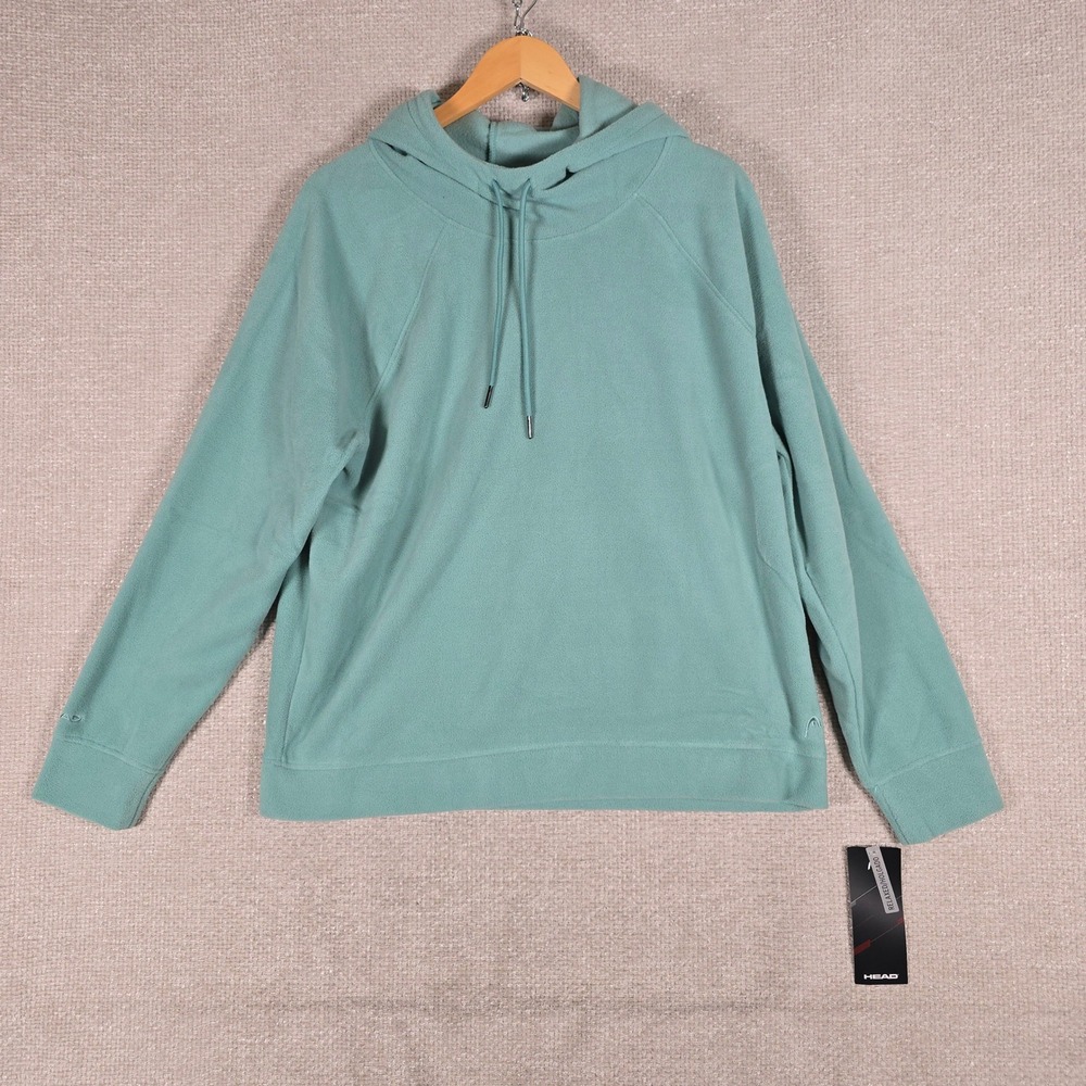 HEAD Astir Cozy Hoodie Womens XL Canton Green Relaxed Fit HEW243TL15012 NEW